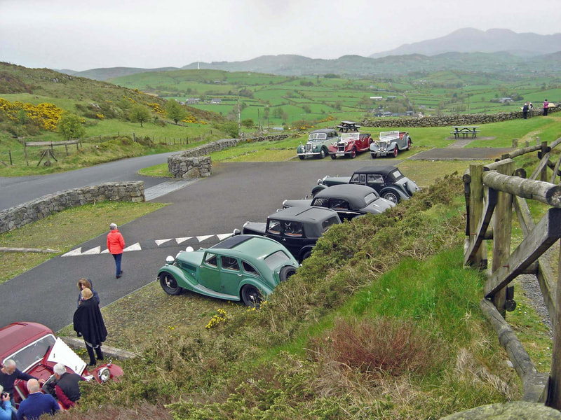 Rileys on the Road day, April 2019, Slieve Croob viewpoint